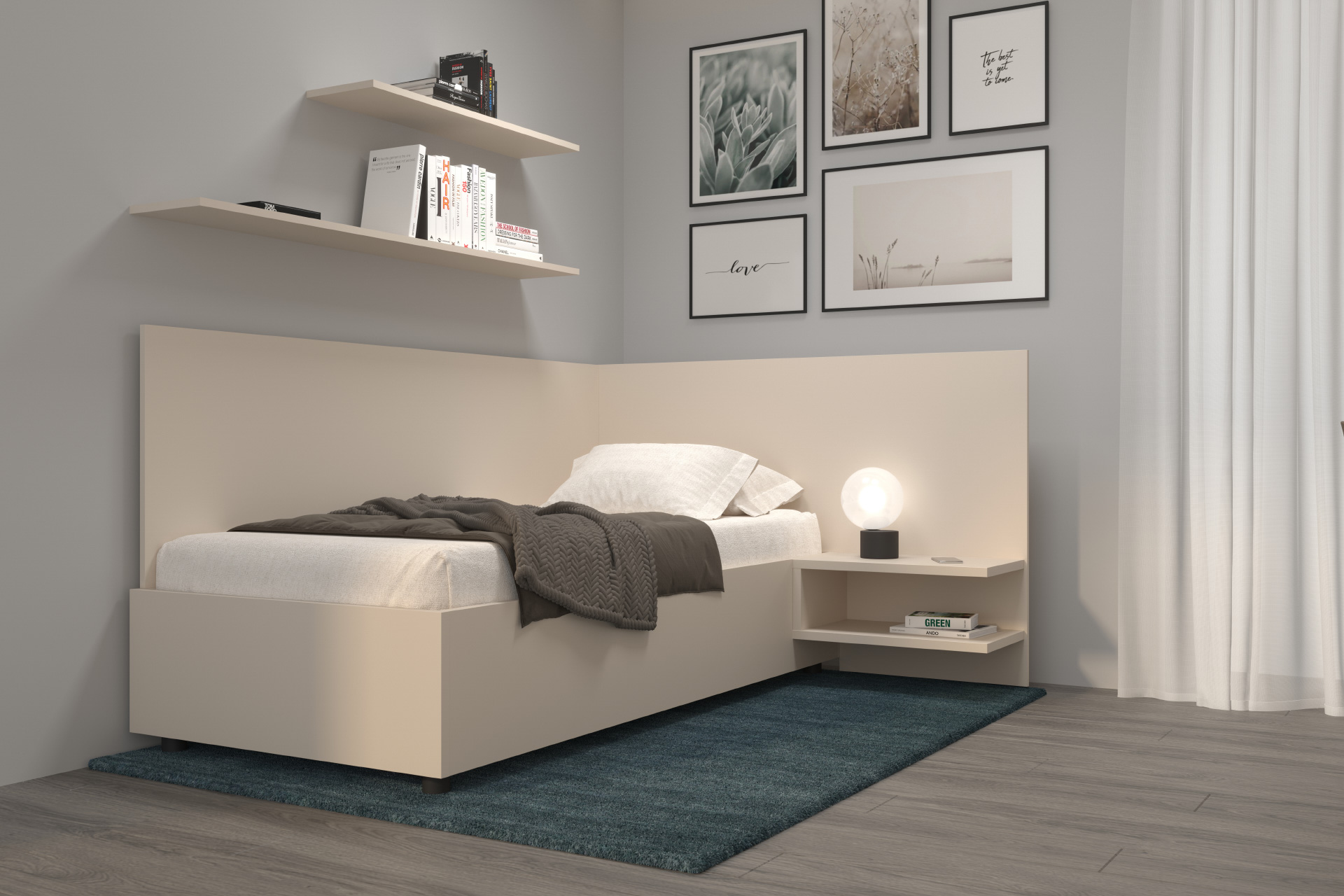Hanák nábytek ložnice SALY s jednoduchým a uceleným vzhledem